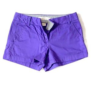 Purple J. Crew ‘Broken-In Chino’ Shorts